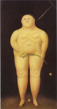 Fernando Botero œuvres - Adam et Eve Adam Fernando Botero